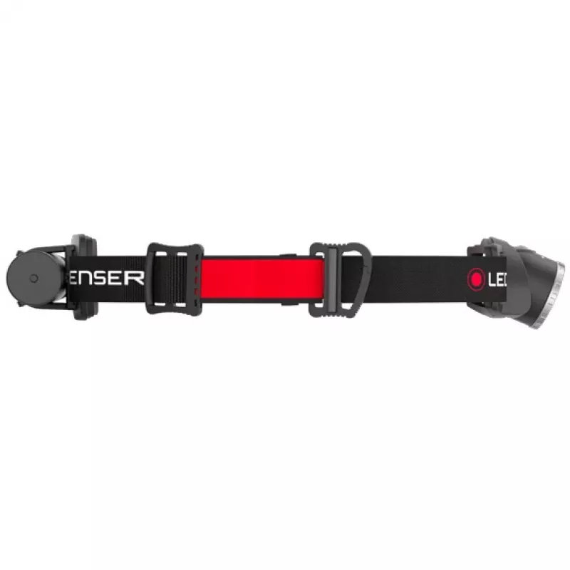 Linterna frontal Ledlenser H8R negra, roja LED