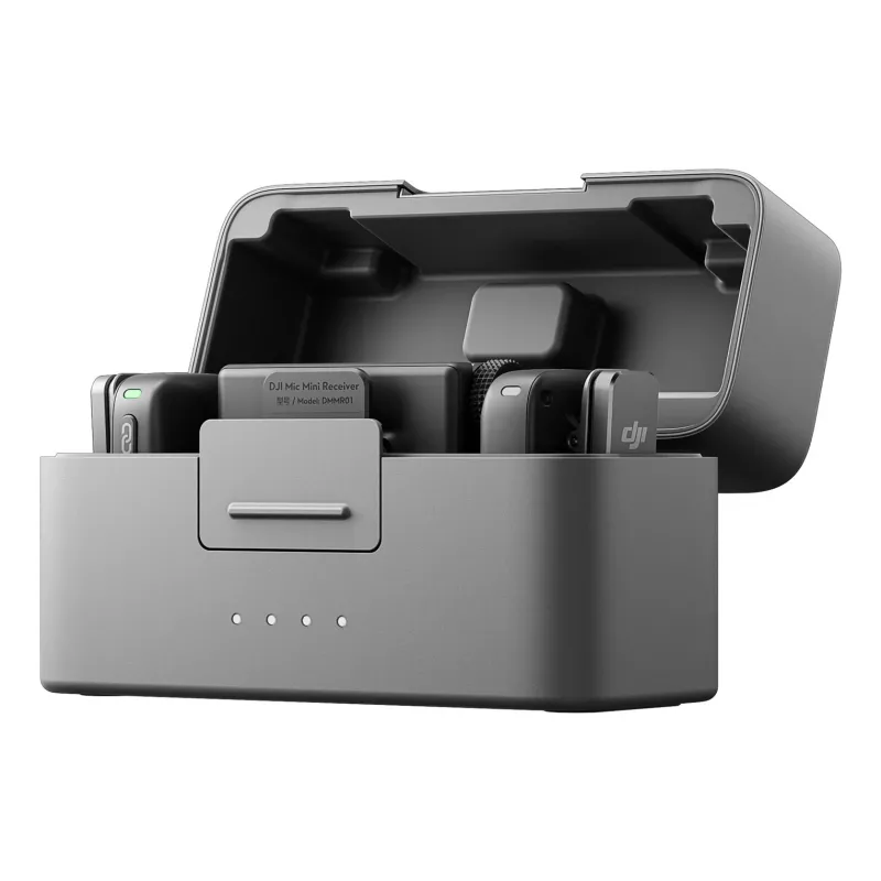 DJI Mic Mini (2 TX + 1 RX + estuche de carga) kit de micrófono inalámbrico - gris oscuro