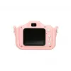 Cámara infantil Extralink H28 Dual rosa 1080P 30fps, pantalla de 2.0