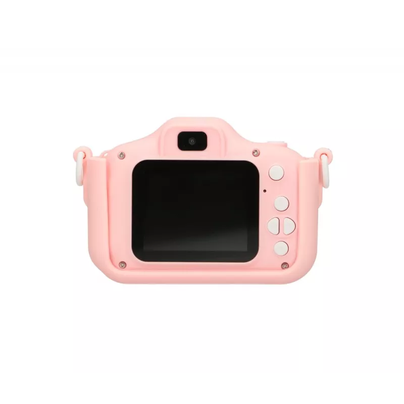 Cámara infantil Extralink H28 Dual rosa 1080P 30fps, pantalla de 2.0