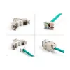 DeLOCK módulo Keystone 88120 plano RJ-45 gris 10 uds.