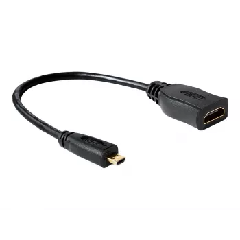 Cable HDMI DeLOCK 65391 0,23m tipo A a tipo D Negro
