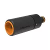 Fiskars 1027088 boquilla de manguera con regulación de pulverización continua, negro/naranja