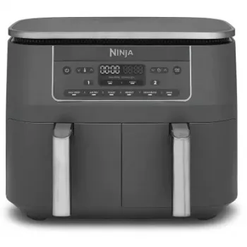 SharkNinja Ninja DZ300EU, freidora de aire, 7,6 l, 3,2 kg, 240 °C, doble cámara, gris