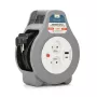 Alargador con carrete MONTIS MT188-10 10 m de cable, 2 tomas de corriente AC, gris