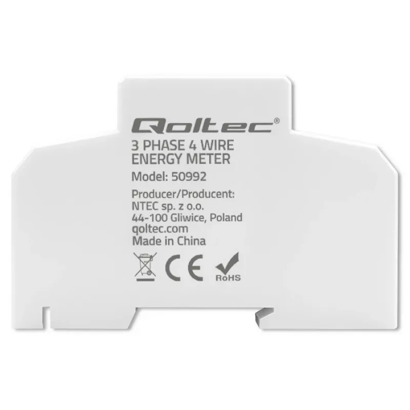 Contador electrónico trifásico QOLTEC 50992 400V 100A