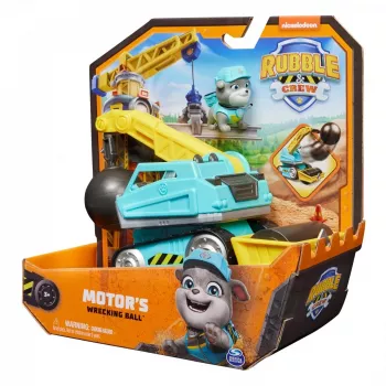 Camión bola de demolición Rubble & Crew motor 3+ años plástico negro azul amarillo