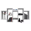 Estante flotante Top e Shop BILBAO 7.0 BI – tablero de partículas montado en pared, blanco