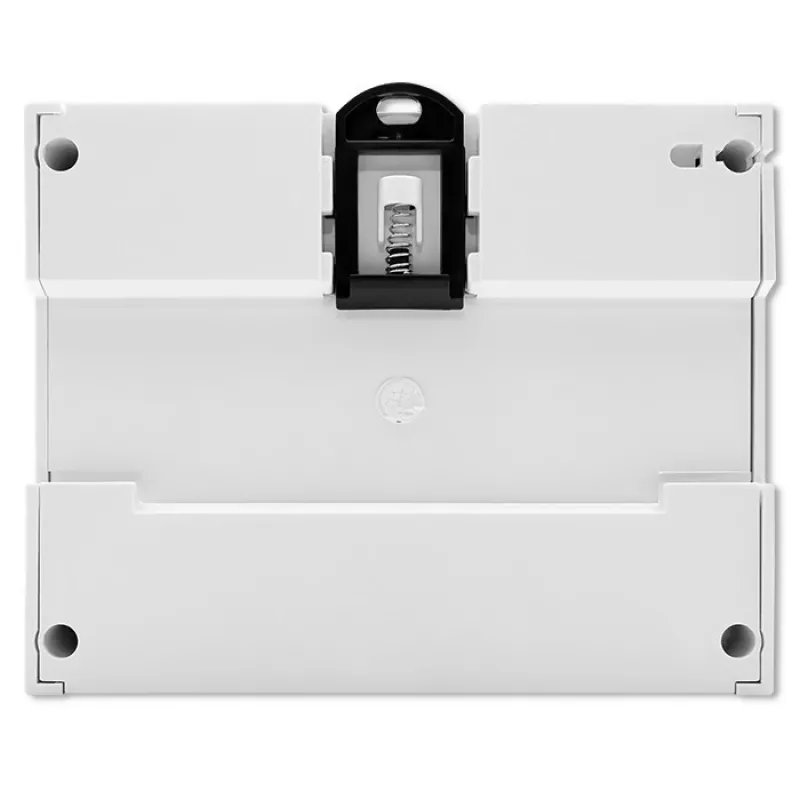 Contador electrónico bidireccional trifásico Qoltec | Contador de consumo eléctrico para carril DIN | 400V | 100A | LCD | 4P