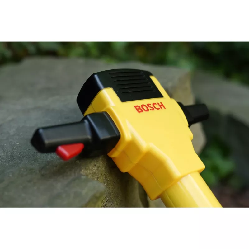 Theo Klein 8405 Martillo demoledor Bosch I a pilas con movimiento de subida y bajada de la broca I con sonido de motor y luz intermitente I medidas: 28 cm x 7 cm