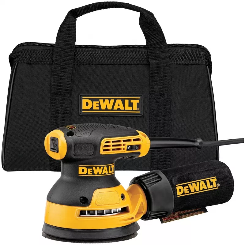 Lijadora orbital DeWalt DWE6423-QS, 280 W, 8.000–12.000 OPM, 2,6 mm de órbita, 1,28 kg