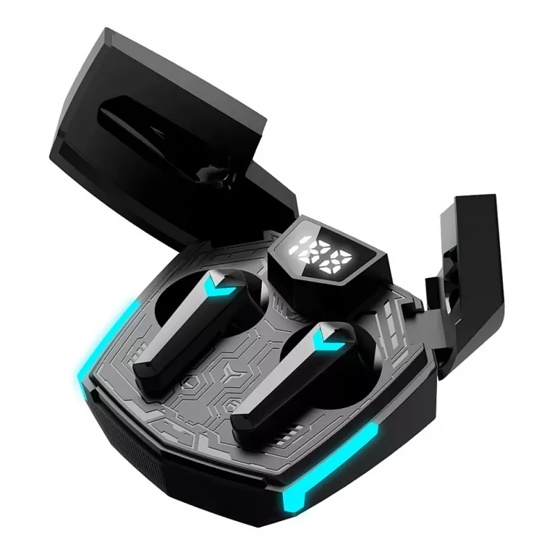 Auriculares Canyon GTWS-2 inalámbricos con gancho para el oído gaming USB Type-C Bluetooth base de carga negros (CND-GTWS2B)