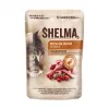 Comida húmeda para gatos SHELMA multipack 4×85 g – alimento completo para gatos adultos, pollo, pavo, ternera, pato, sin cereales