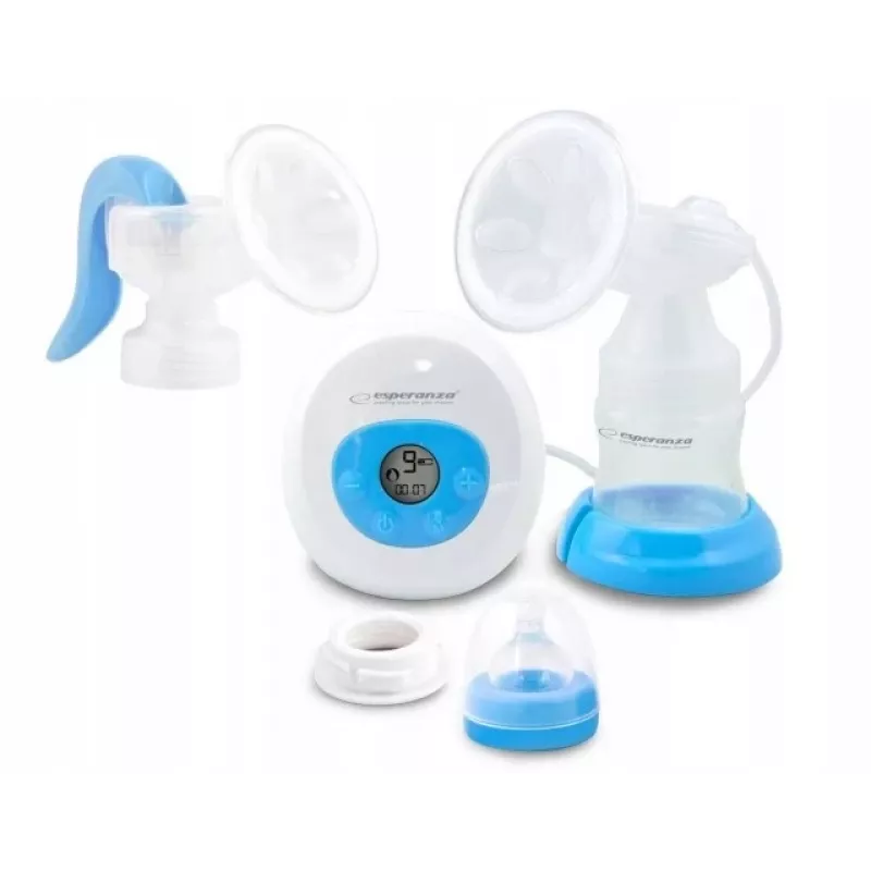 Sacaleches ESPERANZA ECM003B electrónico 150 ml, pantalla integrada, azul/blanco, 100–240 V CA