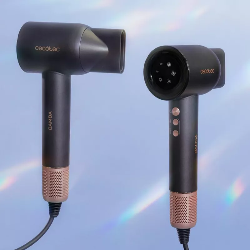 Secador de pelo Cecotec Bamba IoniCare RockStar Nano IonTech 1600 W, negro