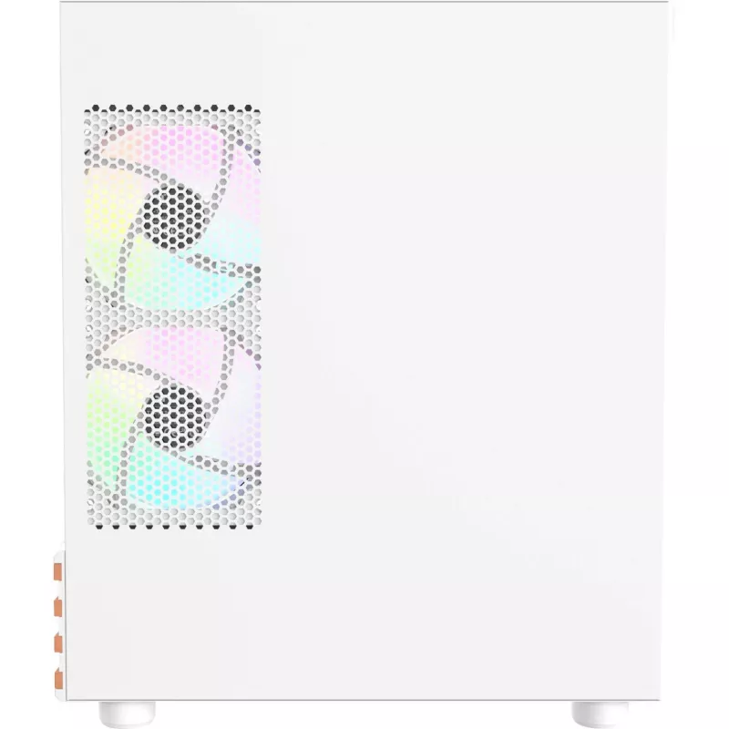 Caja de PC Micro Tower THERMALTAKE View 170 WS ARGB Snow — Micro ATX, blanca, 2x120mm lateral, 1x120mm trasero, fuente de alimentación abajo, compatible con 2,5 pulgadas/3,5 pulgadas