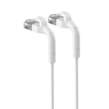 Latiguillo LAN Extralink Cat.6 U/FTP 5m 1 Gbit/s blanco, cable de red de cobre con conector flexible
