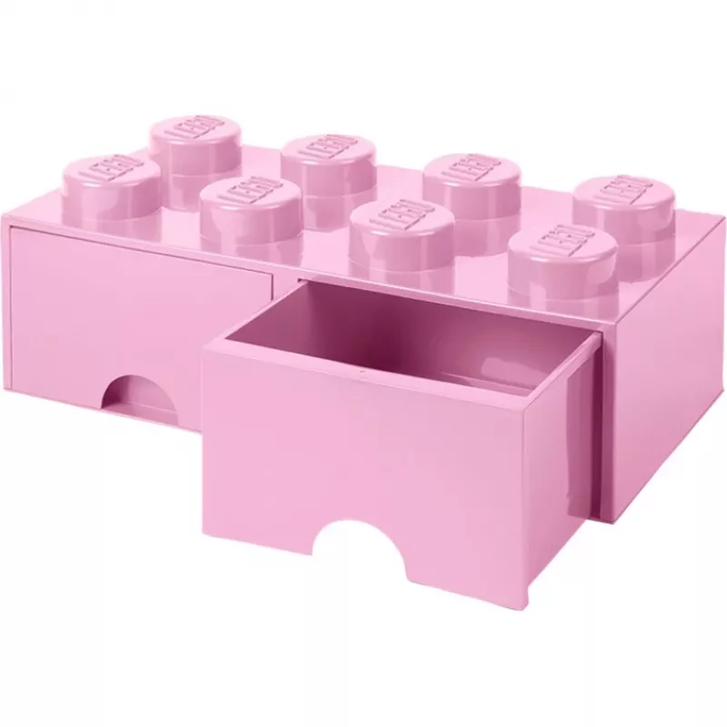 Cajón LEGO Brick Drawer 8 rosa, caja de almacenamiento rosa