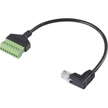 Renkforce Cable adaptador de red RJ45 [1x conector macho RJ45 8p8c - 1x terminal de conexión] 30 cm (RF-6443974)