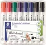 Rotulador para pizarra blanca Staedtler 351 B WP8X, colores surtidos, punta 2,0–5,0 mm