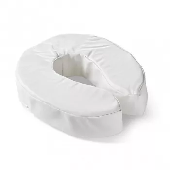 Asiento de inodoro elevado y acolchado, 10 cm