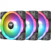 Thermaltake SWAFAN EX12 RGB ventilador para caja de PC TT Premium Edition CL-F143-PL12SW-A, 120 mm, aspas invertidas, pack de 3, negro
