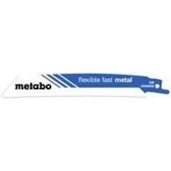 Hoja de sierra de sable Metabo FLEXIBLE FAST METAL para metal, tubos, chapa, perfiles 5 uds. Longitud 1