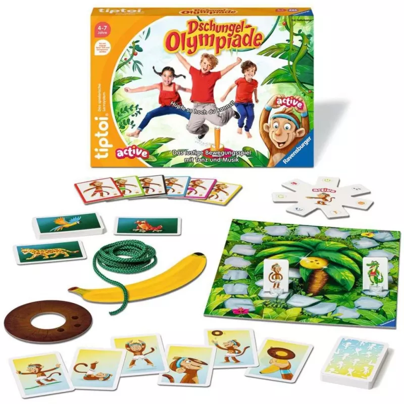 tiptoi ACTIVE Olimpiada en la selva, juego de mesa
