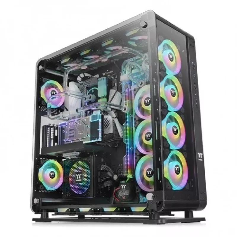 Caja de PC Thermaltake Core P8 TG torre completa negra