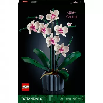 LEGO 10311 Icons Orquídea planta artificial set de construcción con flores accesorio de decoración para adultos colección botánica regalo para esposa o esposo