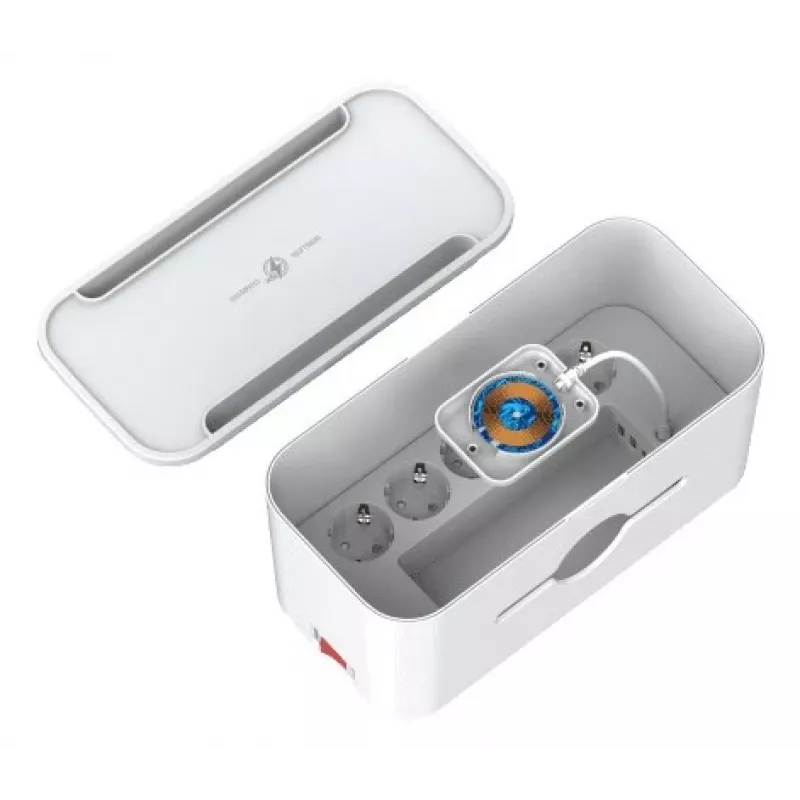 Regleta de alimentación Energizer EPB2500W03EU — cable de 2 m, 5 tomas, 2500 W, interior, blanco