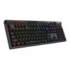 Teclado gaming mecánico MSI Strike Pro W Silent distribución US iluminación RGB, con cable, interruptores táctiles Silent