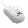 Ratón de ordenador ambidiestro con cable ManMachine Mighty Mouse 5, USB tipo A, 5 botones, blanco