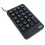 Teclado numérico Inter-Tech KB-120 Universal USB Negro