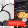 Set de ollas TEFAL, 4 piezas | L7649453 Ingenio Ultimate | 16/18/20 cm | Aluminio | Negro