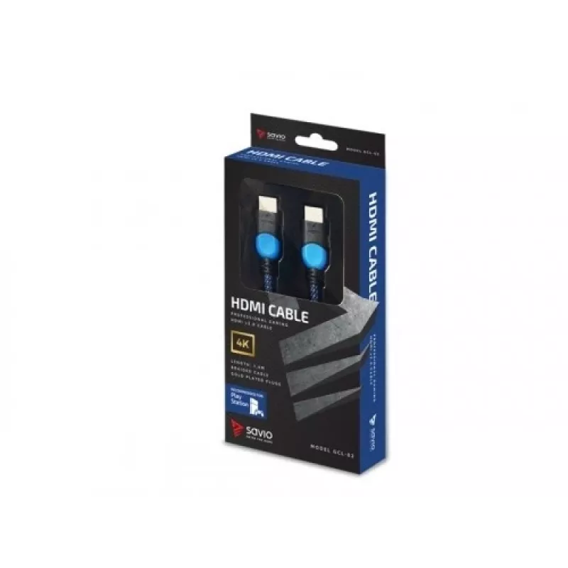 Cable HDMI Savio GCL-02 1,8 m HDMI Type-A (estándar) negro, azul