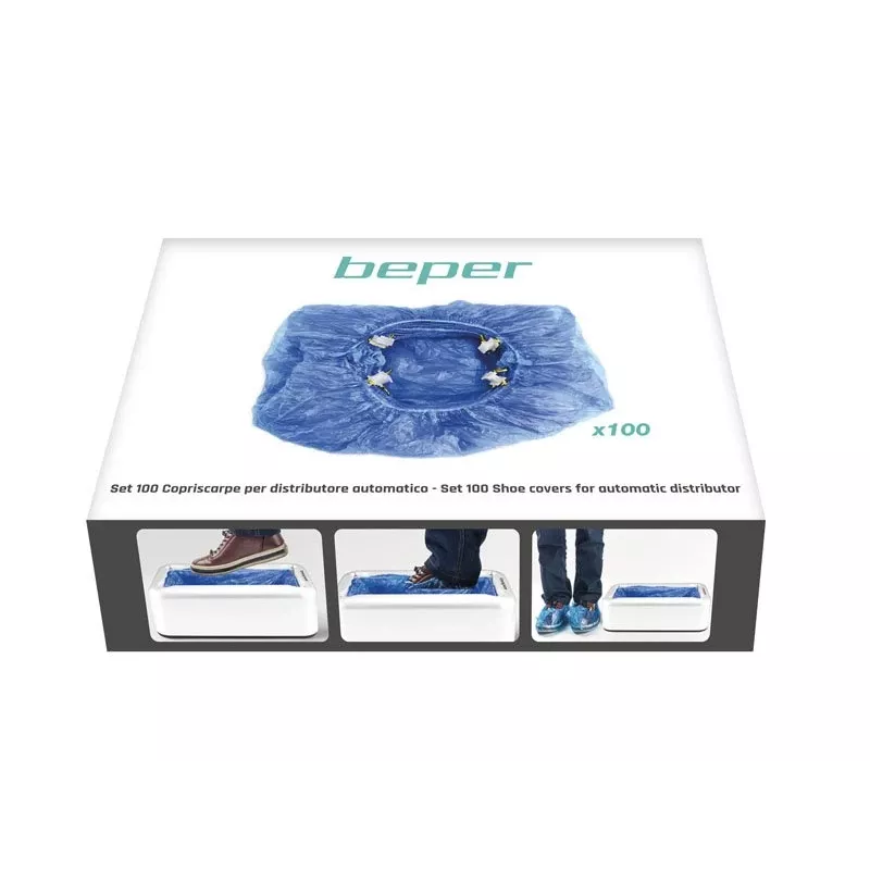 Beper C206UTI002 cubrezapatos impermeables, set de 100 unidades, recambio para dispensador automático C206UTI001