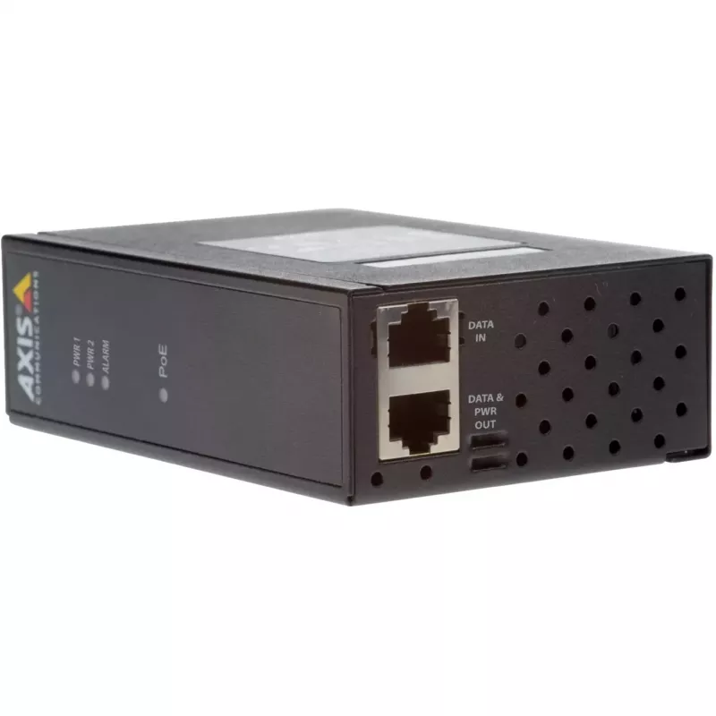 AXIS T8144 Industrial Midspan - inyector de alimentación - DC 20 60 vatios - negro (01154-001)