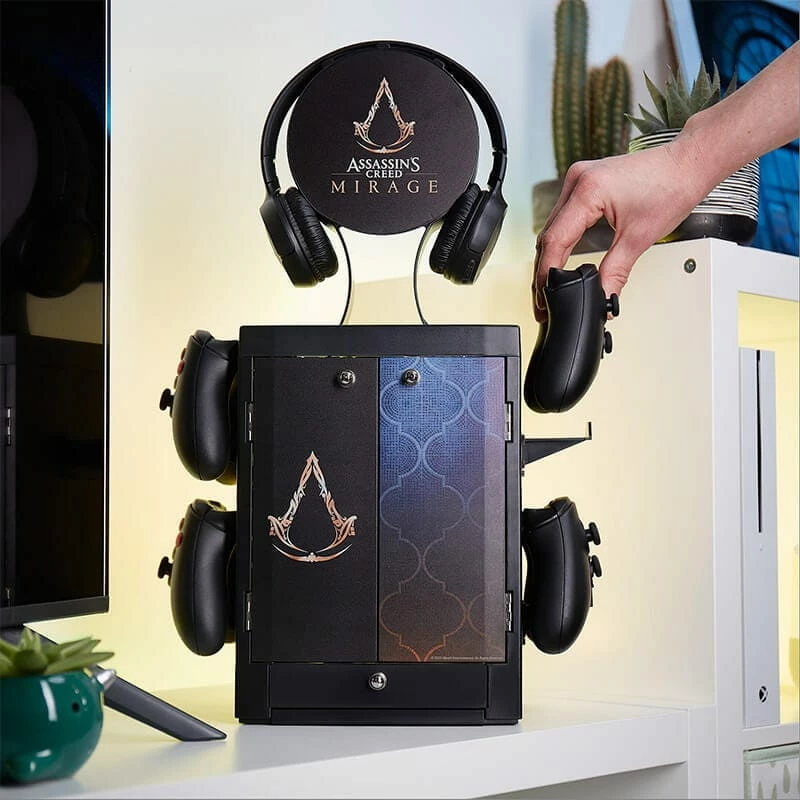 Numskull Games Official Assassin's Creed - Mirage Gaming Locker, soporte para discos de juegos, Xbox, Negro, Cableado, 1 unidad