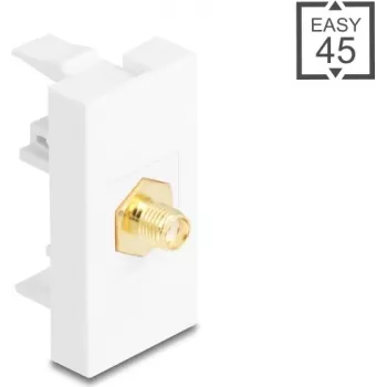 Adaptador DELOCK conector hembra SMA a conector hembra SMA — modelo 90914, blanco