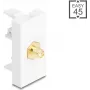 Adaptador DELOCK conector hembra SMA a conector hembra SMA — modelo 90914, blanco