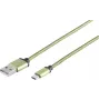Cable USB S/CONN 14-50119 USB 2.0 0,9 m USB A USB C verde
