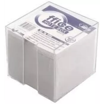 Notas Forpus, 9x9 cm, blanco, sin encolar, con tapa (800) 0716-005