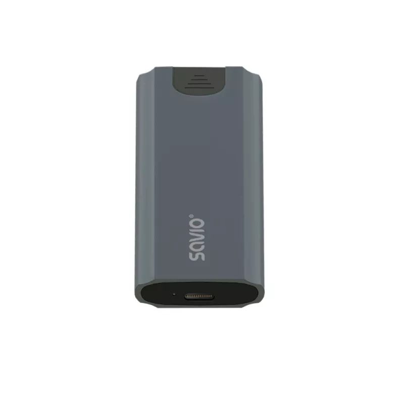 Carcasa para SSD M.2 SAVIO AK-67 Gris, USB 10 Gbit/s, compatibilidad con una unidad M.2
