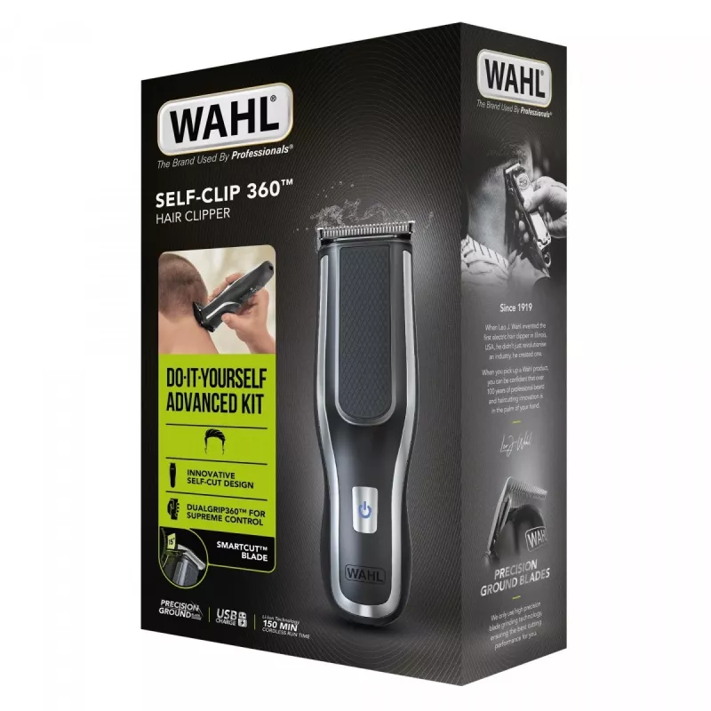 Wahl Self-Clip 360 negro, plata litio-ion (Li-Ion)