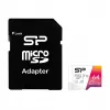 Silicon Power Elite microSDXC 64GB UHS-I Class 10 V10 Tarjeta de memoria con adaptador (SP064GBSTXBV1V20SP)