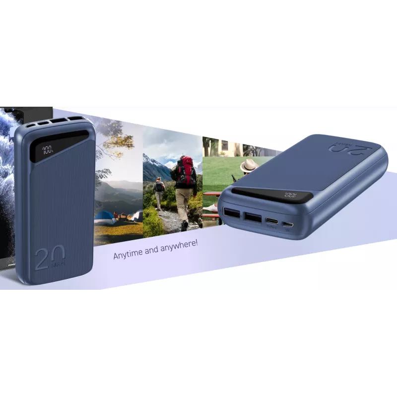 Batería externa portátil Navitel PWR20 MX BLUE 20000 mAh