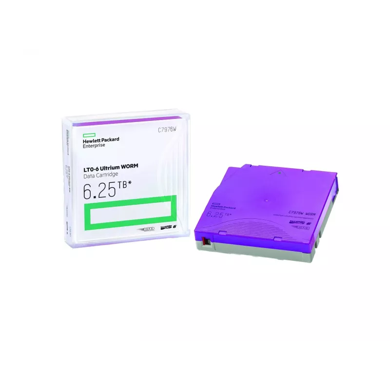 Cartucho de datos HPE LTO-6 Ultrium 6,25 TB WORM