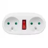 Maclean MCE337E ladrón de doble enchufe