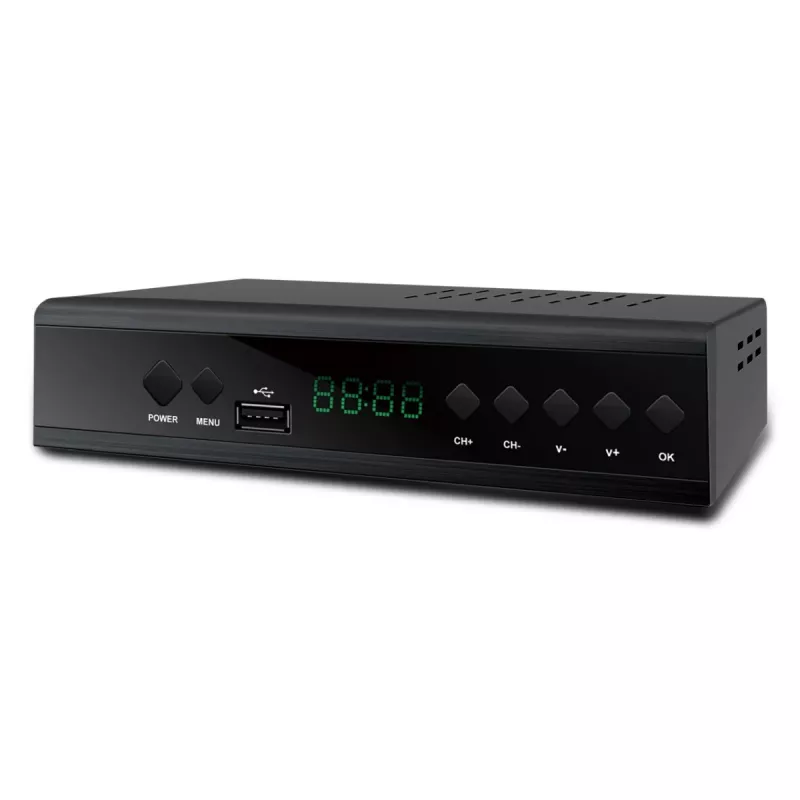 Extralink Home Sintonizador decodificador de TV digital DVB-T2 H.265 HEVC FULL HD USB HDMI + mando a distancia